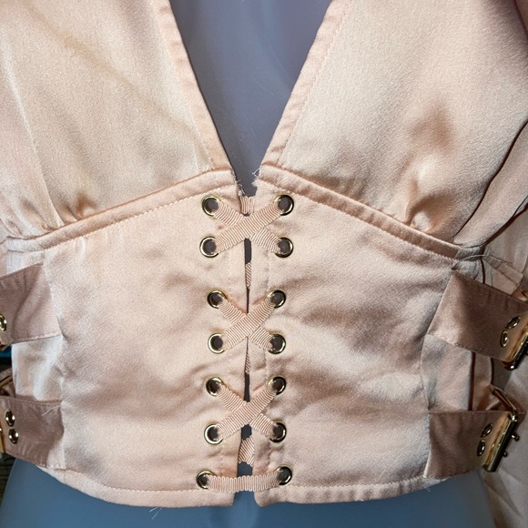 Forever21 Deep V-neck Crop Top Small - Picture 3 of 16